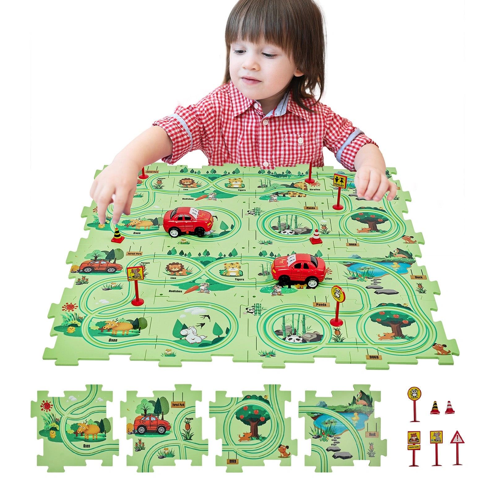 Wild Forest STEM Builders 16 Piece Creative Kids Puzzle Set
