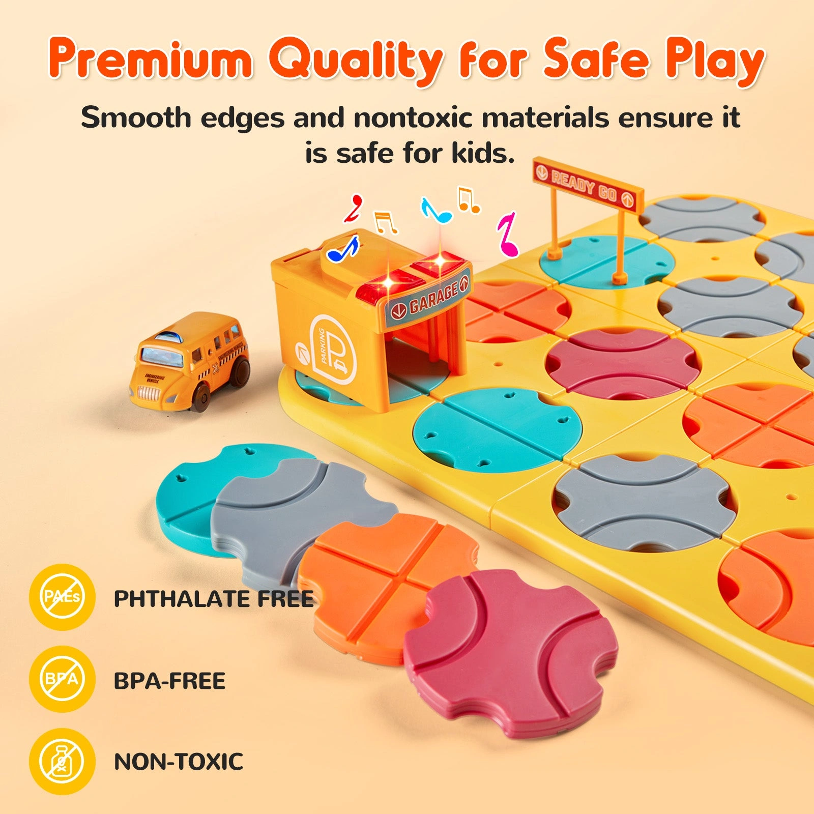Build It Big STEM Roadway Construction Playset for Kids